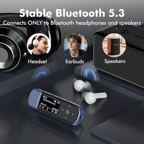 RUIZU 32GB USB MP3 Player with Bluetooth 5.3 & Clip for Sports Running in Saudi Arabia
