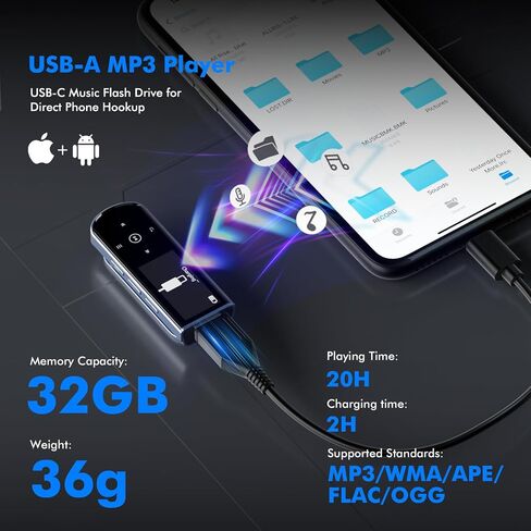 RUIZU 32GB USB MP3 Player with Bluetooth 5.3 & Clip for Sports Running in Saudi Arabia