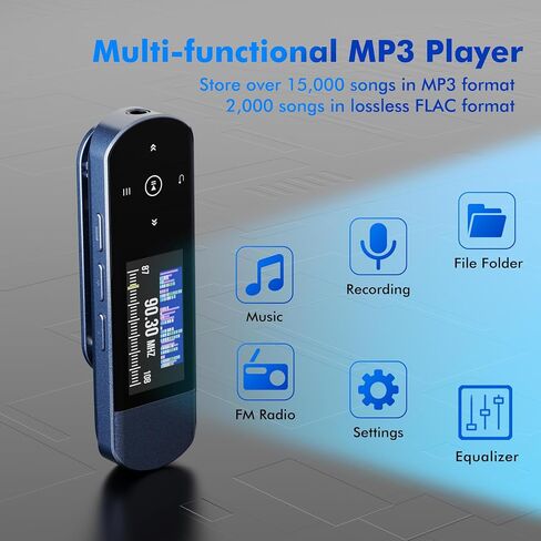 RUIZU 32GB USB MP3 Player with Bluetooth 5.3 & Clip for Sports Running in Saudi Arabia