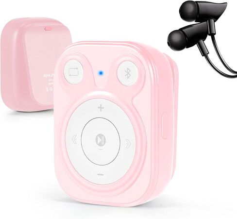 64GB Mini MP3 Player with Bluetooth 5.3 & Clip for Sports, Black in Saudi Arabia