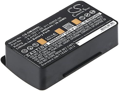 Replacement Battery for Garmin 010-00543-00, 100054300, 3580100054300, GPSMAP 396, GPSMAP 478, GPSMAP 495, GPSMAP 496, GPSMAP478 PN:Garmin 010-10517-00, 010-10517-01, 011-00955-00 3400mAh in Saudi Arabia