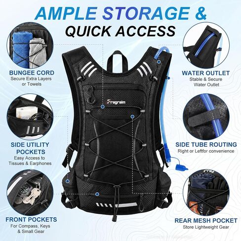 Fragraim Hydration Backpack 2L Running Hydration Vest with Bladder in Saudi Arabia
