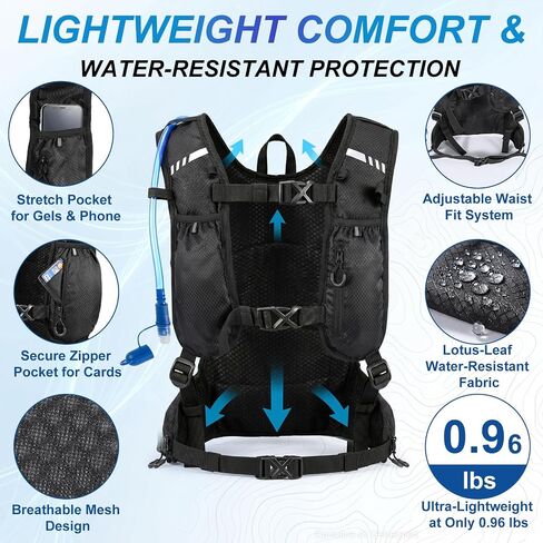 Fragraim Hydration Backpack 2L Running Hydration Vest with Bladder in Saudi Arabia