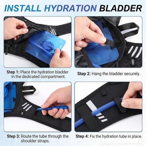 Fragraim Hydration Backpack 2L Running Hydration Vest with Bladder in Saudi Arabia