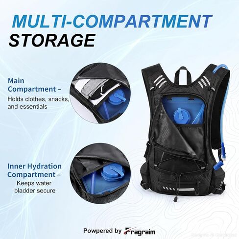 Fragraim Hydration Backpack 2L Running Hydration Vest with Bladder in Saudi Arabia