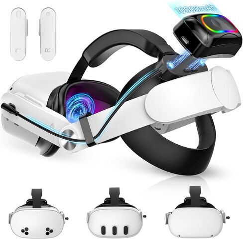 Hurra Battery Pack Head Strap Compatible with Meta Quest 3S/3/2 in Kuwait