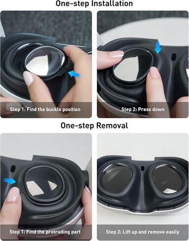 VR Myopia Glasses Lenses for Quest 3, Maxonar Lenses Insert Compatible with Meta Quest 3, Easy-to-Install, SPH:-1.50 in Saudi Arabia