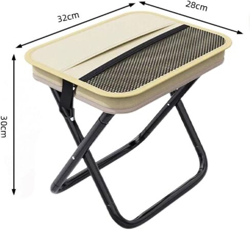 Portable Compact Collapsible Stool, 12.6" Tall in Saudi Arabia