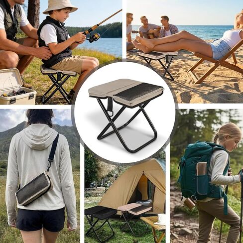Portable Compact Collapsible Stool, 12.6" Tall in Saudi Arabia