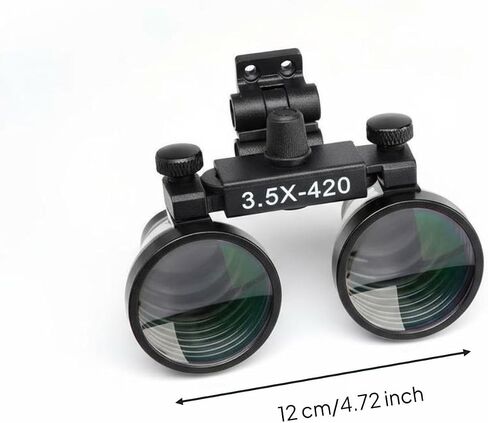 Model Painting Loupe High Precision Head-Mounted Enlarging Glasses Adjustable Angle Headband Loupe for Crafters, 3.5X Lens Set in Saudi Arabia
