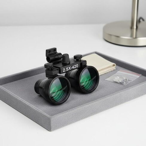 Model Painting Loupe High Precision Head-Mounted Enlarging Glasses Adjustable Angle Headband Loupe for Crafters, 3.5X Lens Set in Saudi Arabia