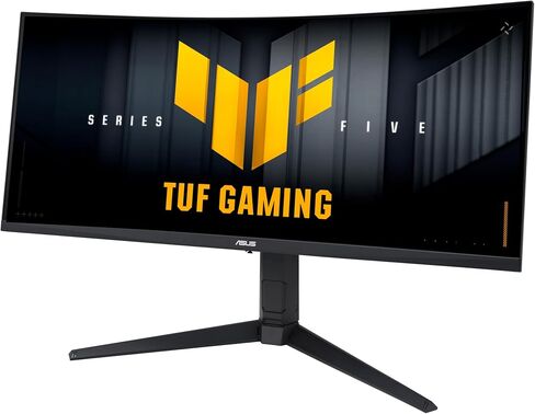 ASUS TUF Gaming 34" 1440P Ultrawide Curved Monitor - 250Hz, 0.5ms, FastIPS, FreeSync Premium, Extreme Low Motion Blur, Display HDR400, 95% DCI-P3, Display Widget, Gaming AI, 3 yr Warranty in Saudi Arabia