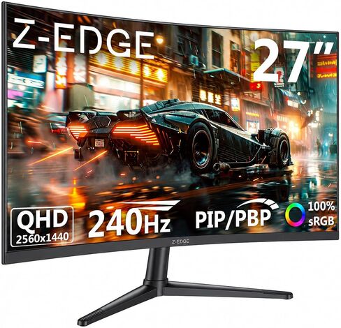 شاشة كمبيوتر منحنية Z-Edge مقاس 32 بوصة، 1080 بكسل، 240 هرتز/180 هرتز in Saudi Arabia