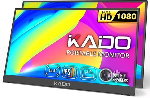 شاشة Kado المحمولة 15.6 بوصة FHD 1080p بحامل دوار IPS in Saudi Arabia