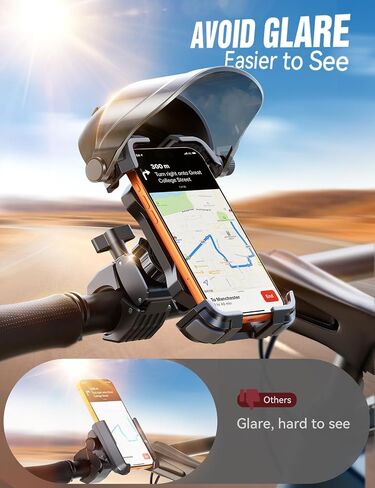 JOYROOM Bike Phone Holder Mount [Avoid Glare] Ebike Phone Holder Handlebar in Saudi Arabia