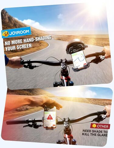JOYROOM Bike Phone Holder Mount [Avoid Glare] Ebike Phone Holder Handlebar in Saudi Arabia