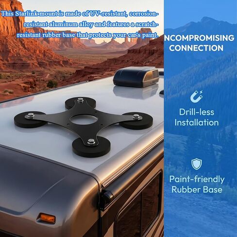 Starlink Mini Magnetic Mount with 240LBS Heavy Duty Magnet Bases in Saudi Arabia