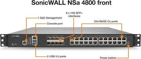 SonicWall NSA 4800 TotalSecure Essential Edition Firewall, 1-Year in Saudi Arabia
