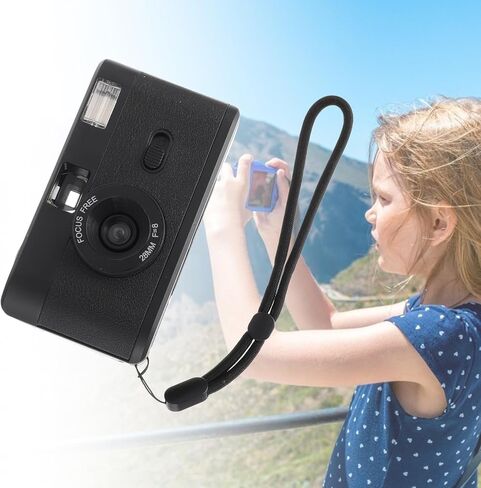 كاميرا فيلم ريترو مقاس 35 مم مع فلاش مدمج وABS أسود قابل لإعادة الاستخدام in Saudi Arabia