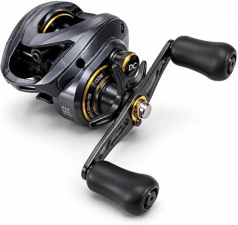 DC Baitcasting Reel, Digital Control Anti-Backlash, 7.1:1 Gear Ratio,5+1 Bearings, 18.5LB Drag, Ultralight for Bass Freshwater in Saudi Arabia