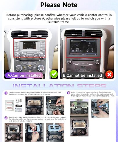 ستيريو سيارة 8 Core 6G+128G Android 15 لسيارة Ford Fusion 2013-2019، Carplay Android Auto، راديو شاشة تعمل باللمس Rimoody مقاس 9 بوصات مع GPS/BT 5.0/FM RDS/DSP/5G-WiFi كاميرا احتياطية SWC in Saudi Arabia