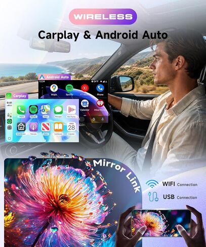 ستيريو سيارة 8 Core 6G+128G Android 15 لسيارة Ford Fusion 2013-2019، Carplay Android Auto، راديو شاشة تعمل باللمس Rimoody مقاس 9 بوصات مع GPS/BT 5.0/FM RDS/DSP/5G-WiFi كاميرا احتياطية SWC in Saudi Arabia