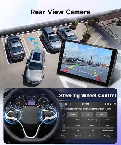 ستيريو سيارة 8 Core 6G+128G Android 15 لسيارة Ford Fusion 2013-2019، Carplay Android Auto، راديو شاشة تعمل باللمس Rimoody مقاس 9 بوصات مع GPS/BT 5.0/FM RDS/DSP/5G-WiFi كاميرا احتياطية SWC in Saudi Arabia