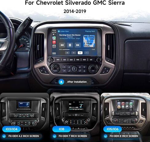 ستيريو سيارة Dasaita Android 13 لسيارة Silverado GMC Sierra 2014-2019 مع Carplay اللاسلكي/Android Auto، وحدة رأس شاشة تعمل باللمس 11.6 بوصة، GPS، راديو، بلوتوث 5.0، 4G LTE/5G WiFi، 8G RAM 256G ROM in Saudi Arabia