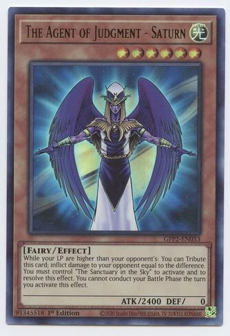 The Agent of Judgment - Saturn - GFP2-EN053 - Ultra Rare - 1st Edition in Saudi Arabia