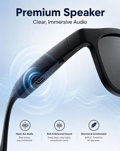 S7 Sunshine Bluetooth Audio Sunglasses, Lightweight Open Ear Sport Glasses, UV400 Protection in Saudi Arabia