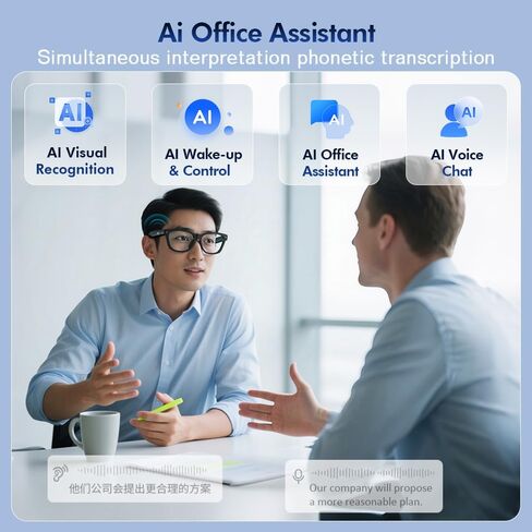 Blackview BV100 AI Smart Glasses - 8MP Camera, Lightweight 45.7g- in Saudi Arabia