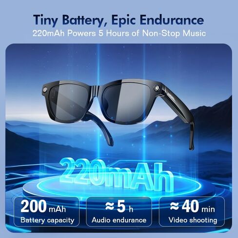 Blackview BV100 AI Smart Glasses - 8MP Camera, Lightweight 45.7g- in Saudi Arabia