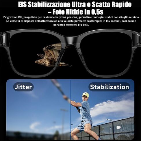 AI Smart Glasses with 8MP Camera – Bluetooth Sunglasses for Men with Real-Time Translation, Voice Assistant, Open-Ear Audio, Auto Photochromic Lenses Lenses in Saudi Arabia