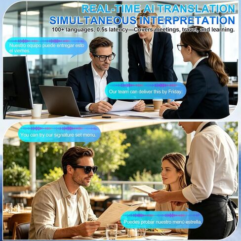 AI Smart Glasses with Camera, 4K Video Recording & Photo Capture Sunglasses in Saudi Arabia