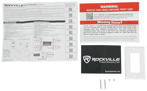 وحدة التحكم في مستوى الصوت لمنطقة الحائط من Rockville VOL70200 70 فولت/100 فولت، عصابة واحدة، 5 عبوات in Saudi Arabia