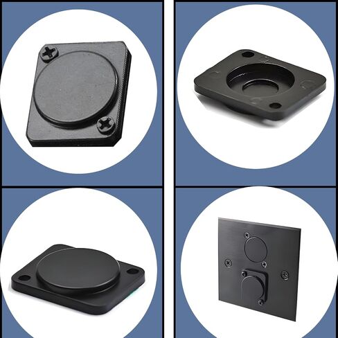 5PCS Panel Mount Blank Plates D Series Metal Rack Mounting Plates for Chassis Connectors XLR Connectors Ideal for Custom Installations Professional Grade Panel Mount Blank Plates in Saudi Arabia