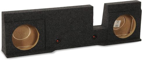 QPower Underseat Downfire Dual 12in مضخم صوت محكم الغلق، صندوق فرعي متوافق مع Ford F-150 SuperCrew 2004-2008 in Saudi Arabia