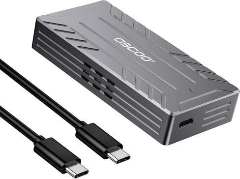 40Gbps USB4 NVMe M.2 Enclosure with Active Cooling & Silent Fan, Aluminum Heat Dissipation, Compatible with Thunderbolt 5/4/3, USB4, USB 3.2, M1/M2 Pro/Max – External SSD Enclosure - SSD Not Included in Saudi Arabia