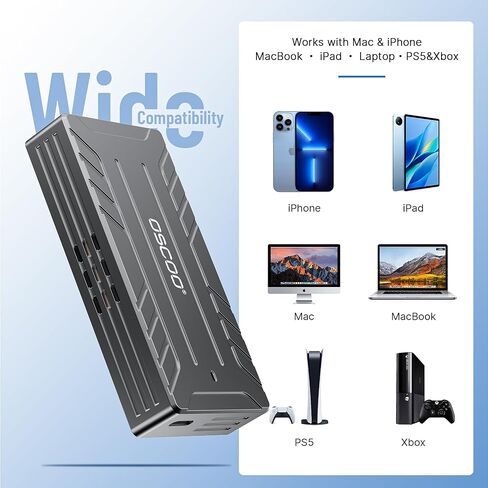 40Gbps USB4 NVMe M.2 Enclosure with Active Cooling & Silent Fan, Aluminum Heat Dissipation, Compatible with Thunderbolt 5/4/3, USB4, USB 3.2, M1/M2 Pro/Max – External SSD Enclosure - SSD Not Included in Saudi Arabia