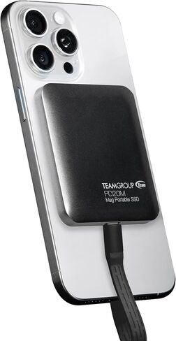 TEAMGROUP PD20M 1TB Magnetic External SSD Read up to 2000MB/s USB 3.2 Gen 2x2 Type-C 4K ProRes HDR Record iPhone 15 16 17 Pro Max,Tablet TPSEG2001T0C108 in Saudi Arabia