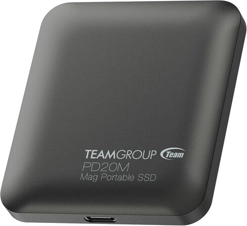 TEAMGROUP PD20M 1TB Magnetic External SSD Read up to 2000MB/s USB 3.2 Gen 2x2 Type-C 4K ProRes HDR Record iPhone 15 16 17 Pro Max,Tablet TPSEG2001T0C108 in Saudi Arabia