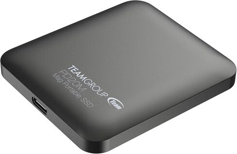 TEAMGROUP PD20M 1TB Magnetic External SSD Read up to 2000MB/s USB 3.2 Gen 2x2 Type-C 4K ProRes HDR Record iPhone 15 16 17 Pro Max,Tablet TPSEG2001T0C108 in Saudi Arabia