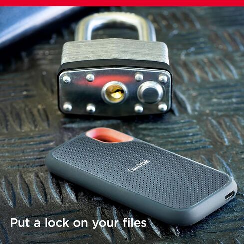 SanDisk 2TB Extreme Portable SSD - ما يصل إلى 1050 ميجابايت/ثانية، USB-C، USB 3.2 Gen 2، مقاومة الماء والغبار IP65، البرامج الثابتة المحدثة - محرك الحالة الصلبة الخارجي - SDSSDE61-2T00-G25 (متجدد) in Saudi Arabia