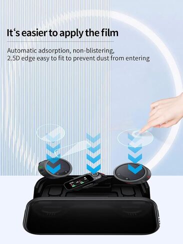 Screen Protector for Insta360 Mic Pro,Anti-Scratch 9H Hardness Tempered Glass Flim,HD Clear,Bubble Free,Easy Installation,1 Set(2 Transmitters Tempered Glass + 1 Receiver Soft Flim) in Saudi Arabia
