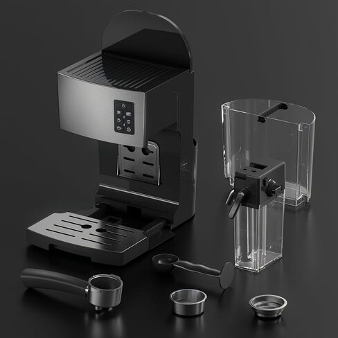 Espresso Machine 20 Bar - Espresso & Coffee Maker with Automatic Milk Frother, Cappuccino Machine, Latte Maker for Home, office, 1250W in Saudi Arabia