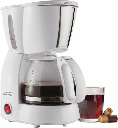 ماكينة صنع القهوة برينتوود TS-213W، 4 أكواب، أبيض in Saudi Arabia