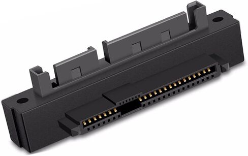 JSER 22Pin SATA Host to SFF-8482 SAS 29 Pin Hard Disk Drive Raid Adapter 6Gbps Angled 90 Degree Connector Compatible withServer Mainboard (Without Chipset) in Saudi Arabia