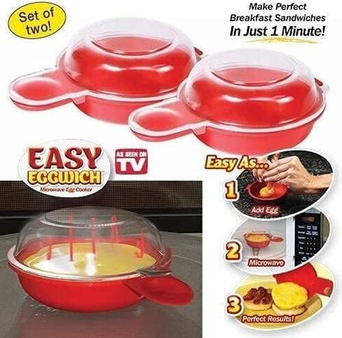 Microwave Omelet Maker, Egg Maker for Kitchen Cooking Tool Set of 2 in Saudi Arabia