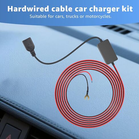 Hardwired USB Charger Kit 5V USB A Hard Wire Kit for Dash Cams,GPS in Saudi Arabia