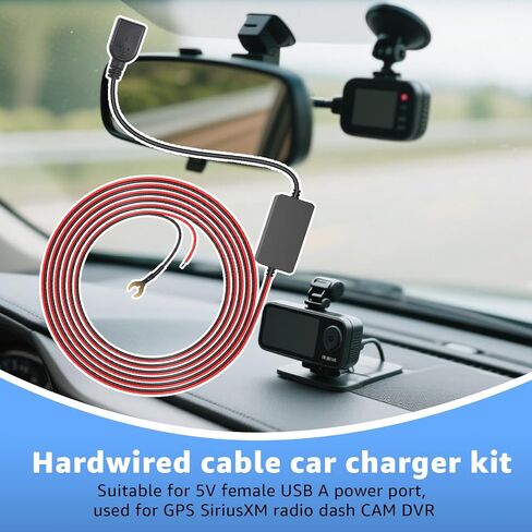 Hardwired USB Charger Kit 5V USB A Hard Wire Kit for Dash Cams,GPS in Saudi Arabia